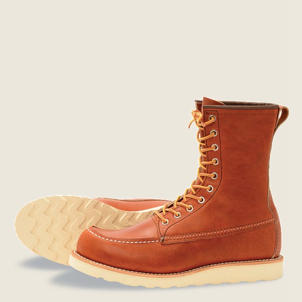 Bottes Red Wing Heritage - Classic Moc – 8-Inch Legacy Cuir - Marron - Homme 950NMASCQ